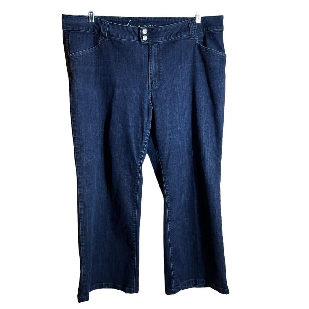 Lane Bryant Dark Wash Plus Size Trouser Jeans, Size 22